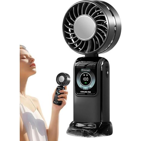 Tragbarer, wiederaufladbarer Ventilator – tragbarer Ventilator – Klein (1/5)