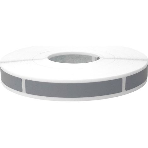 Pegatinas rectangulares para rascar de 10x70 mm, color gris, 1000 unidades