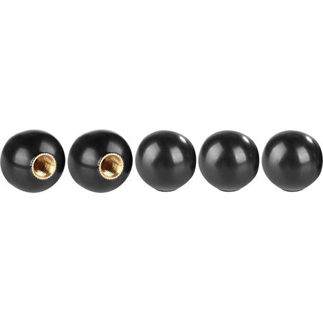 5 pièces BM620 Pommeau de levier de vitesse rond en bakélite, insert en cuivre de rechange pour machine-outil (1/5)