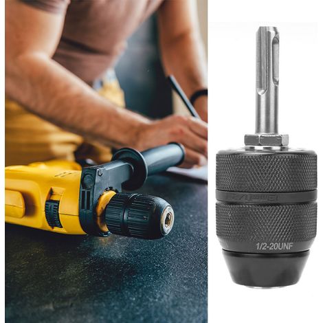 Ectric Selbstsichernder Bohrfutter-Konverter mit 1/2-20UNF-Gewinde (2-13 mm) für SDS-Adapterdorn (1/5)