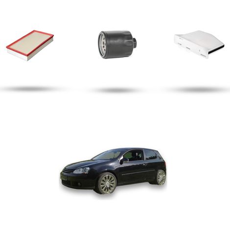 Kit tagliando 3 filtri compatibile con Vw Golf V (1K1,1K5,AJ5,5M1,521) 1.4 16v 55kw Dal 2003 Al 2006 (1/4)