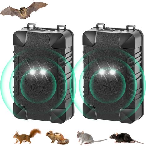 Répulsif pour rongeurs pour moteur de voiture,répulsif à ultrasons alimenté par piles pour rats sous le capot avec lumières clignotantes,répulsif (1/5)