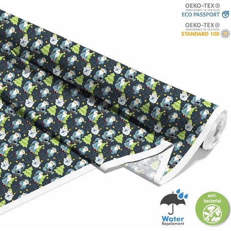 TESSUTI DECORATIVI PER ESTERNI OXFORD - Motivo Babbo Natale e pupazzi di neve I DX550 (1/5)