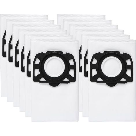KFI 357 Packung mit 12 Staubsaugerbeuteln für Kärcher WD2 Plus/WD3/KWD1/KWD2/KWD3/WD3.200 - WD3.800 M/SE4001 Nass- und Trockensauger (1/5)