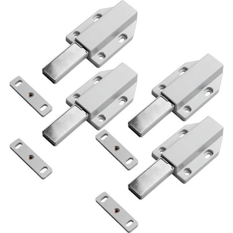 Loquet magnétique pour portes et tiroirs sans poignées, en acier (1/5)