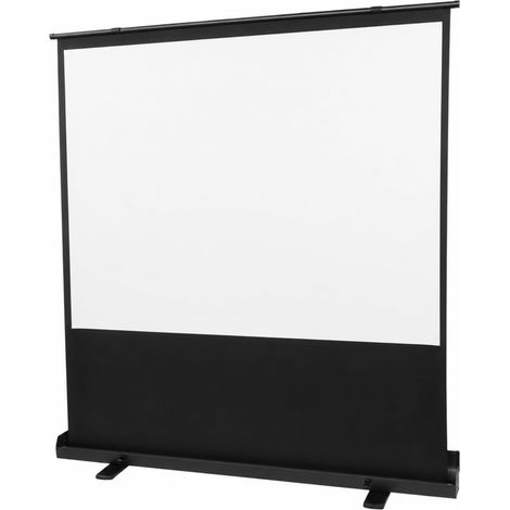 HAUTOUR Écran de Projection Pull-Up 80" 4:3, Écran Tirage Sol avec Support Aluminium pour Home Cinéma, Présentations, Événements (1/5)