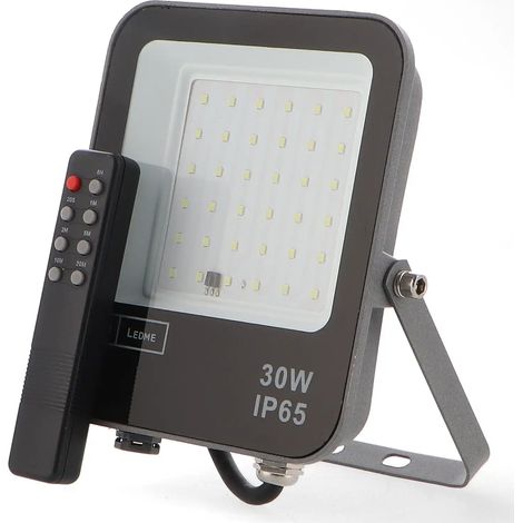 IluminaShop - Foco Proyector LED SMD Mini On 30W con Detector de Movimiento IP65 Blanco Frio 6000K