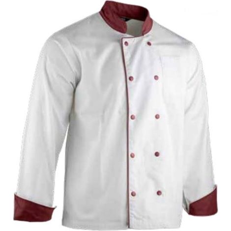 Jacke LMA MEDAILLON C1 weiß/bordeaux T.S - 2299 T.2