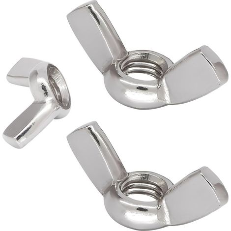 20 Pièces M4 Écrou à Oreilles - Écrou Papillon en Acier Inoxydable 304 Écrous à Ailettes pour Outils de Bricolage les produits artisanaux extérieurs automobiles et produits en bois (1/5)