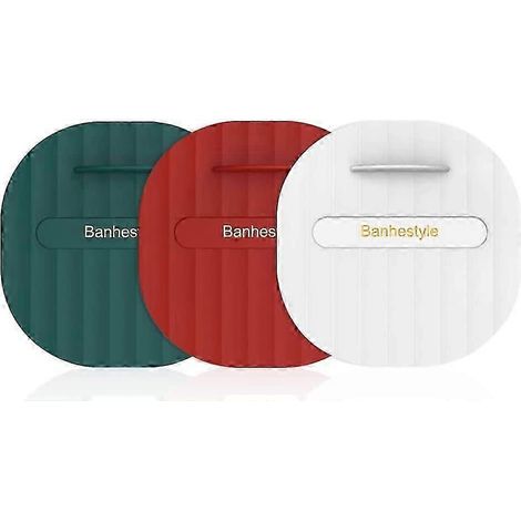 Lot de 3 bouchons de canalisation en silicone pour attrape-cheveux (3 couleurs) (1/5)