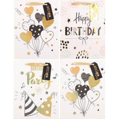 Sachet cadeau 18x23x10cm mélange strigo