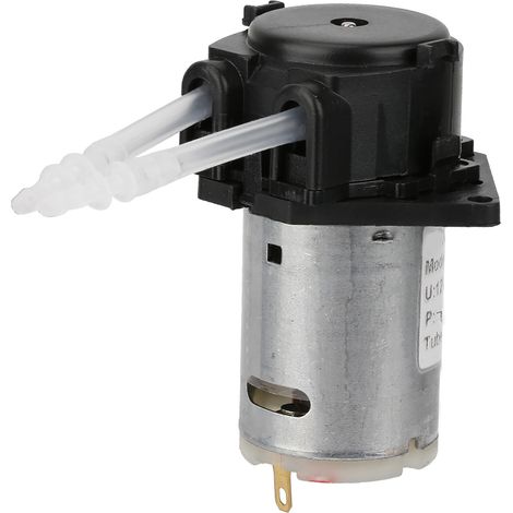 12V Peristaltik-Dosierpumpen-DIY-Schlauchkopf für Aquarienlabor-Chemische Analysen (Schwarz 24) (1/3)