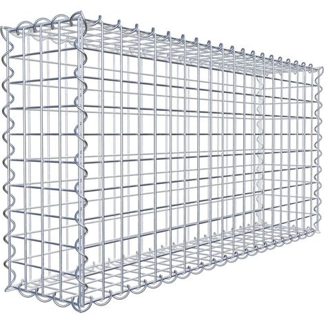 Gabiondeco - Gabion 100 cm x 50 cm x 20 cm (L x H x P). mailles 5 x 5 cm. Spirale - Made in Germany (1/10)