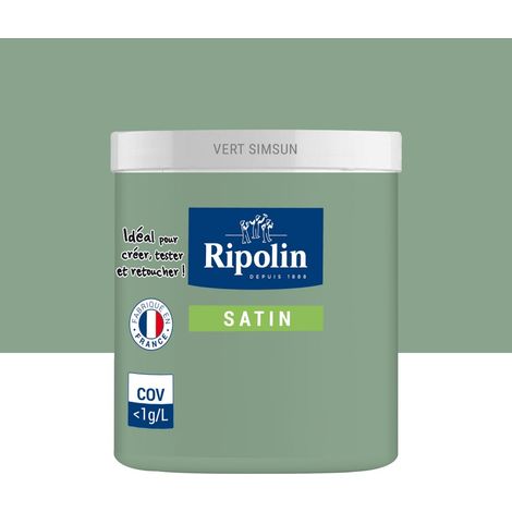 RIPOLIN Innenfarben-Tester für Wände/Holzverkleidungen/Heizkörper, seidenmatt, Simsun-Grün, 75 ml RIPOLIN