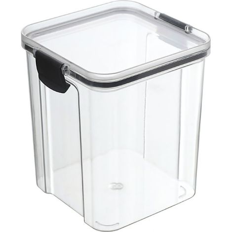 Boîte de Rangement Alimentaire Transparente 950ml, Hermétique en PET et Silicone pour Snacks, Thé, Noix et Graines (1/5)