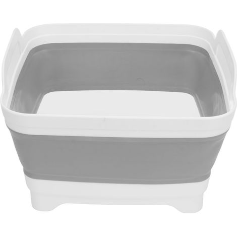 Eosnow RV pliable évier pliable vaisselle bassin vaisselle baignoire cuisine plateau de rangement avec bouchon de vidange poignée latérale (1/5)