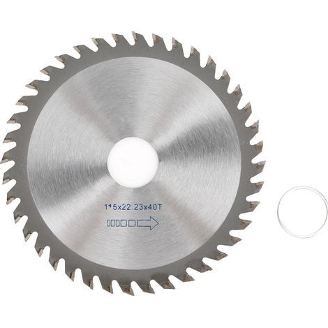 Lame de scie 40 dents carbure cémentée coupe bois massif 115x22.23mm outil de menuiserie (1/5)