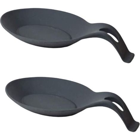 UPKOCH Repose-cuillères en silicone 2 pièces, support de cuisine multifonctionnel, repose-cuillères, porte-cuillères, support pour ustensiles de cuisine, repose-cuillères, porte-cuillères pour la cuis (1/5)