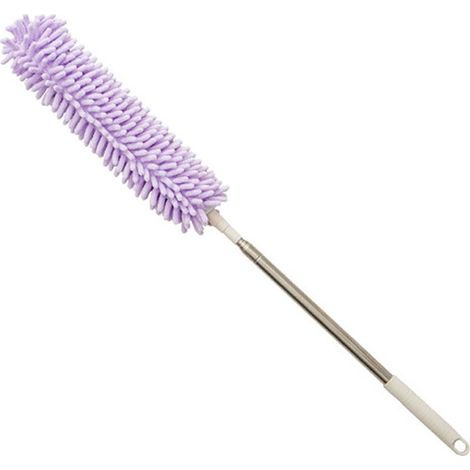 Duster - Telescoping Handle 73.5-240.5 Cm - Chenille Head - For Ceiling Wall Window Cleaning - 1 Piece (1/5)