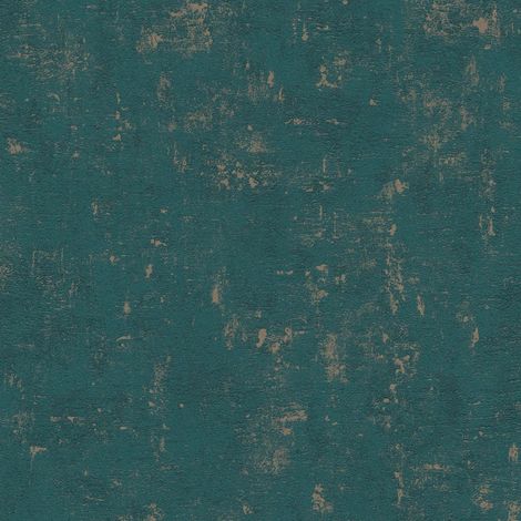 Papier peint Uni Bleu canard Jade 2 A.S. Création (1/4)