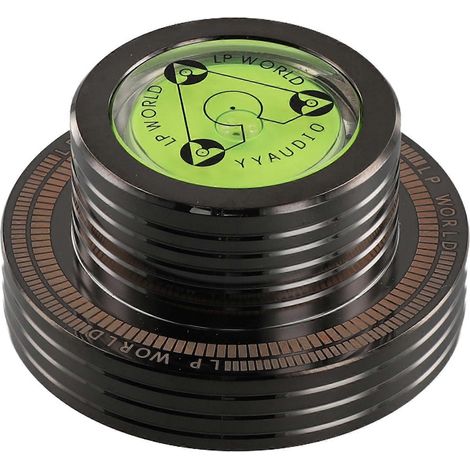 LP 50 Hz Plattenspielerstabilisator mit Pegel- und Geschwindigkeitsmessung (Schwarz) (1/5)