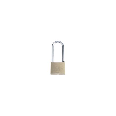 YALE Lucchetto in ottone Y1130050080X, larghezza corpo 50 mm, arco lungo in acciaio carbonitrurato da 26 mm, con anello in gomma e doppio sistema di chiusura