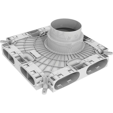 Vaillant Distributore d'aria a bassa costruzione per tubo flessibile piatto 52 x 132 mm, 0020231943