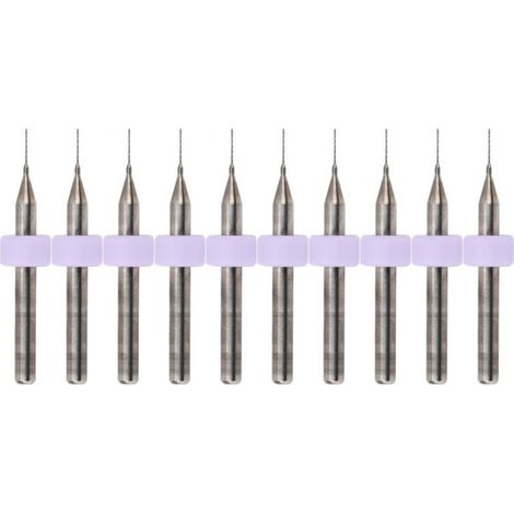 Jeffergarden 10 pièces 0.3mm aiguille de nettoyage buse forets nettoyant carbure de tungstène accessoire d'imprimante 3D