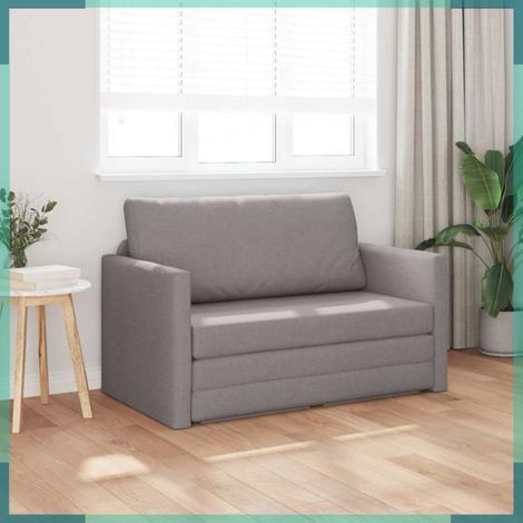 4106696 Canapé-Lit 110cm Taupe tissu (1/5)