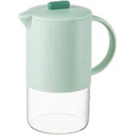 Glas-Wasserkrug mit Deckel, Küchen-Kaffeekanne, 1500 ml, Hellgrün (1/5)