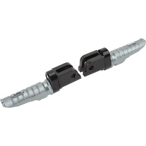 2 repose-pieds avant de moto en alliage d'aluminium CNC T6063, de remplacement pour Benelli Leoncino 500 800, gris