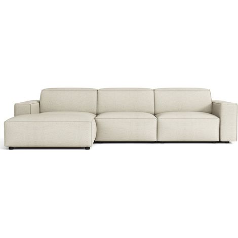 Selsey Sellmo - Canapé d'angle - 287 cm - gauche - Chenille Crème (1/5)