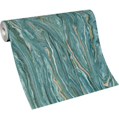Papier peint bois bord de mer moderne Tapisserie imitation bois usé bleu & grise salle de bain Papier peint salon & cuisine (1/5)