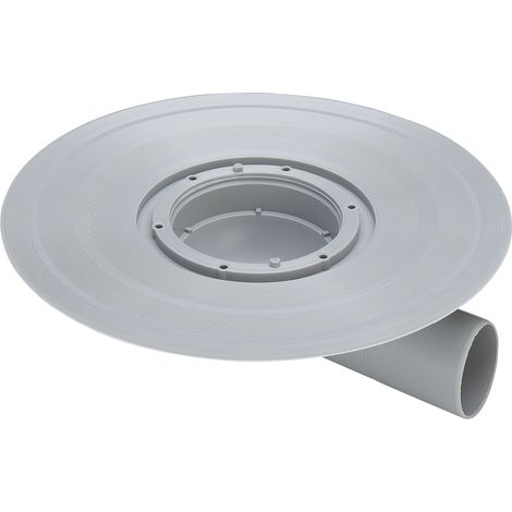 Caniveau de balcon/terrasse Advantix 4943.21 en plastique gris de 50 mm