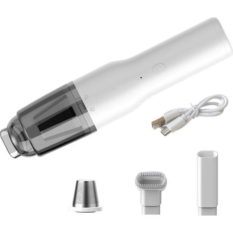 Mini aspirateur à vide, robot métallique à 3 pouces, nettoyeur de plancher du robot avec un port de chargement rapide USB