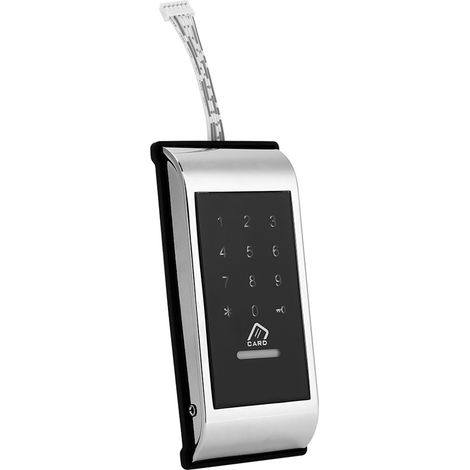 Digitales Schloss mit Touch-Tastatur, sichere Tastatur für Schrank, Tresor, elektronisches Vorhängeschloss, silber (1/5)