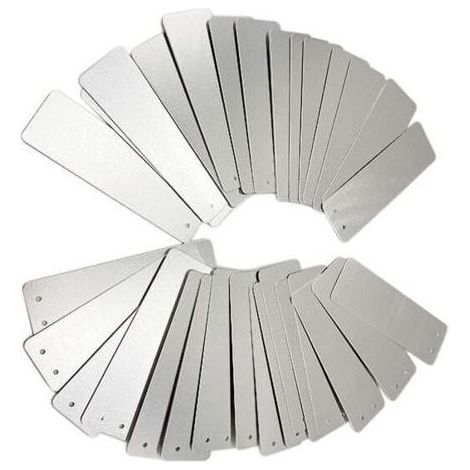100 étiquettes en aluminium pour le jardinage - Rectangle, panneaux de signalisation pour l'extérieur, panneaux en métal, étiquettes pour les plantes de jardinage, panneaux de signalisation en alumini