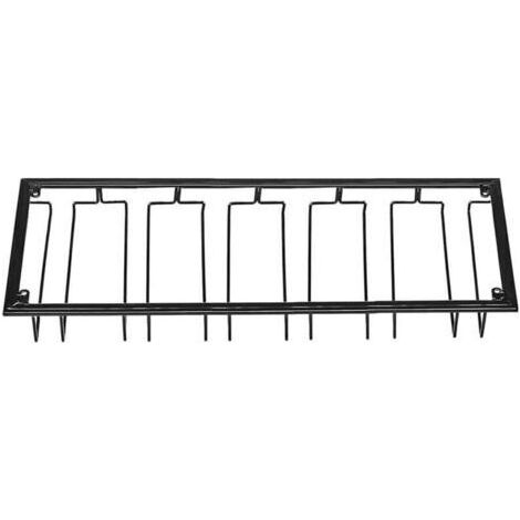 Range Verre Suspendu, Support pour verre à vin en métal avec 6 rangées de support pour verres à vin verres à vin pour famille, restaurant, hôtel, bar