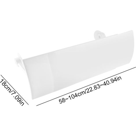 Déflecteur d'air pour climatiseur, couvercle de guide d'air, déflecteur réglable et évolutif anti-souffle direct (1/5)
