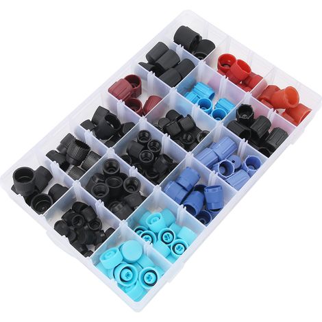 Kit de 170 bouchons de valve de climatisation automobile compatible avec les systèmes de climatisation Mercedes-Benz. (1/5)