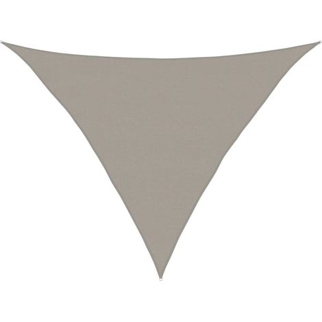 Voile d'ombrage,Voile de parasol,Toile d'ombrage 160 g/m² triangulaire gris clair 5x5x6 m PEHD CFW10432 (1/5)