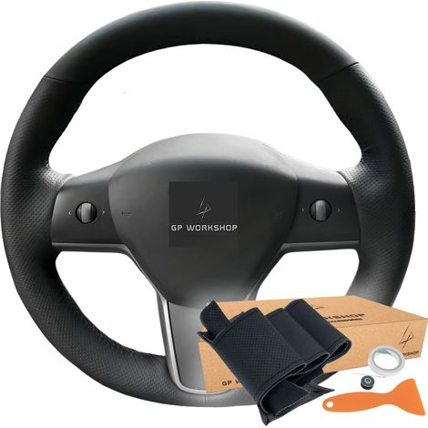 Schema di rivestimento del volante per Tesla Model 3 Model Y (1/5)
