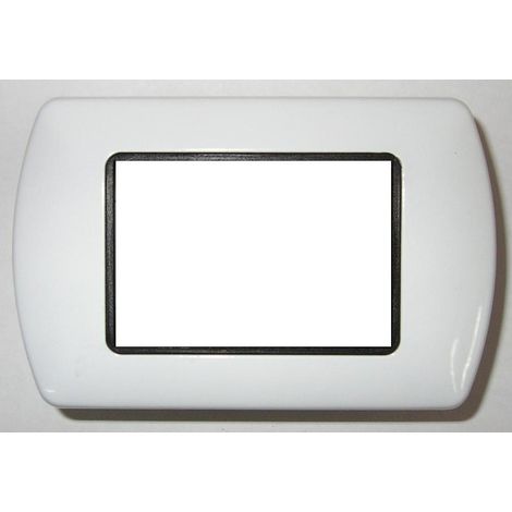 Trade Shop - ABS PLACCHETTE COMPATIBILI FÜR MASTER MODEL PLACCA COPRIPRESE - Weiß