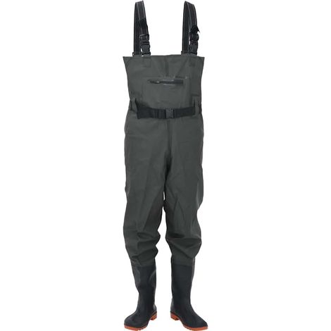 Cuissardes avec bottes et ceinture vert foncé taille 41 (1/5)
