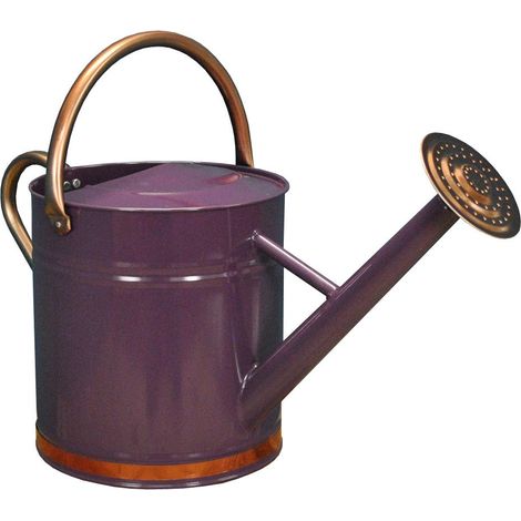 Heritage Heather & Copper Metal Watering Can with Rose (9 Litre) (1/5)