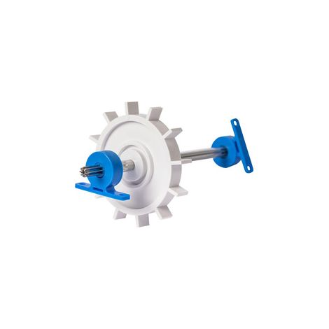 Lot de 1 arbre C86 et 2 roulements C80 – Pour nettoyeurs 180 280 – Pièces EC80 EC86