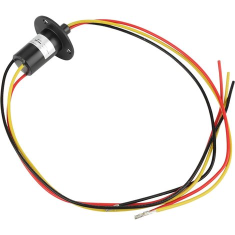 Collecteur Tournant,Slip Ring,Collecteur Tournant,Anneau De Glissement 250Rpm 15A,Mini Anneau De Glissement 3 Fils 0-600V Pour Générateur D'Énergie À Turbine Éolienne (1/5)