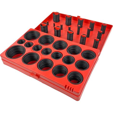 Assortiment joints toriques nitrile 419 pièces, 32 tailles, kit d'étanchéité pour plomberie, robinet, auto, boîte de rangement (1/5)