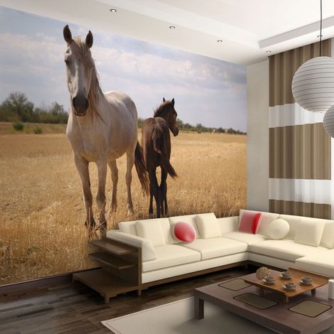 Papier Peint "Cheval & Poulain" 154 x 200 cm (1/2)