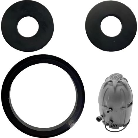 3 Pack Replacement Gaskets for Lay-Z-Spa, A B&C Silicone Rubber Gasket Set with Blower Gasket A, Coupling Gaskets B/C, Connector Gaskets for Coleman for (1/5)